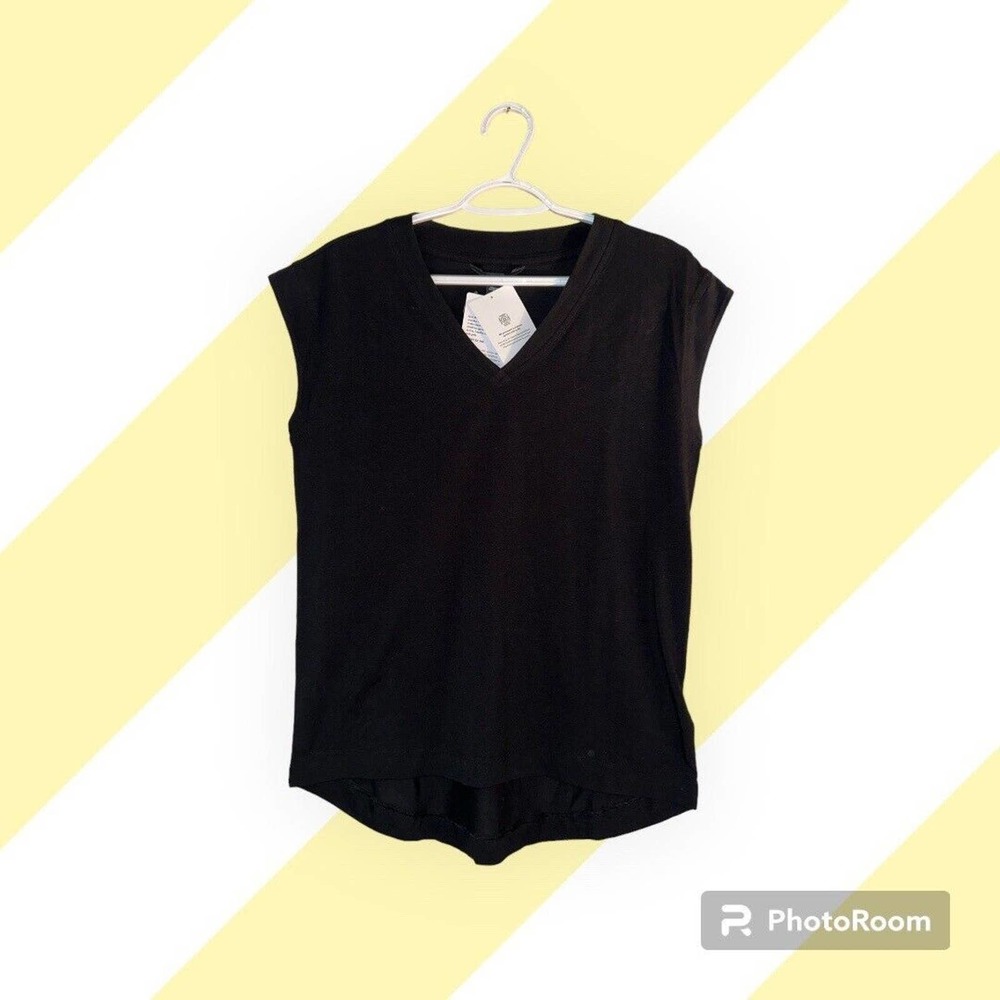 Athleta Size XS Avenue Tee Black NEW! ~Retails $54~ #657842